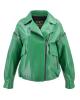 WOMAN LEATHER JACKET CODE: 45S-WZ-125 (L.GREEN)