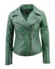WOMAN LEATHER JACKET CODE: 49-W-3102 (GREEN)