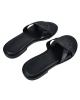 WOMAN LEATHER SLIPPERS: 53-W-2101 (BLACK)