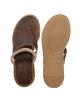 WOMAN LEATHER SLIPPERS: 53-W-2105 (BROWN)