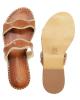 WOMAN LEATHER SLIPPERS: 55-W-04-027 (TABA)