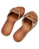 WOMAN LEATHER SLIPPERS: 55-W-04-415 (TABA)