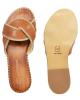 WOMAN LEATHER SLIPPERS: 55-W-04-415 (TABA)