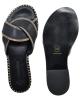 WOMAN LEATHER SLIPPERS: 55-W-04-415 (BLACK)