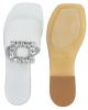 WOMAN LEATHER SLIPPERS: 56-W-11/23 (WHITE)