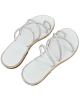 WOMAN LEATHER SLIPPERS: 56-W-83/22 (WHITE)