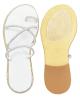 WOMAN LEATHER SLIPPERS: 56-W-83/22 (WHITE)