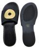 WOMAN LEATHER SLIPPERS: 56-W-20/21 (BLACK)