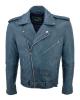 MAN LEATHER JACKET CODE: 37-M-PERFECTO-PAINTING (R.BLUE)