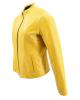 WOMAN LEATHER JACKET CODE: 07-WB-712 (YELLOW)