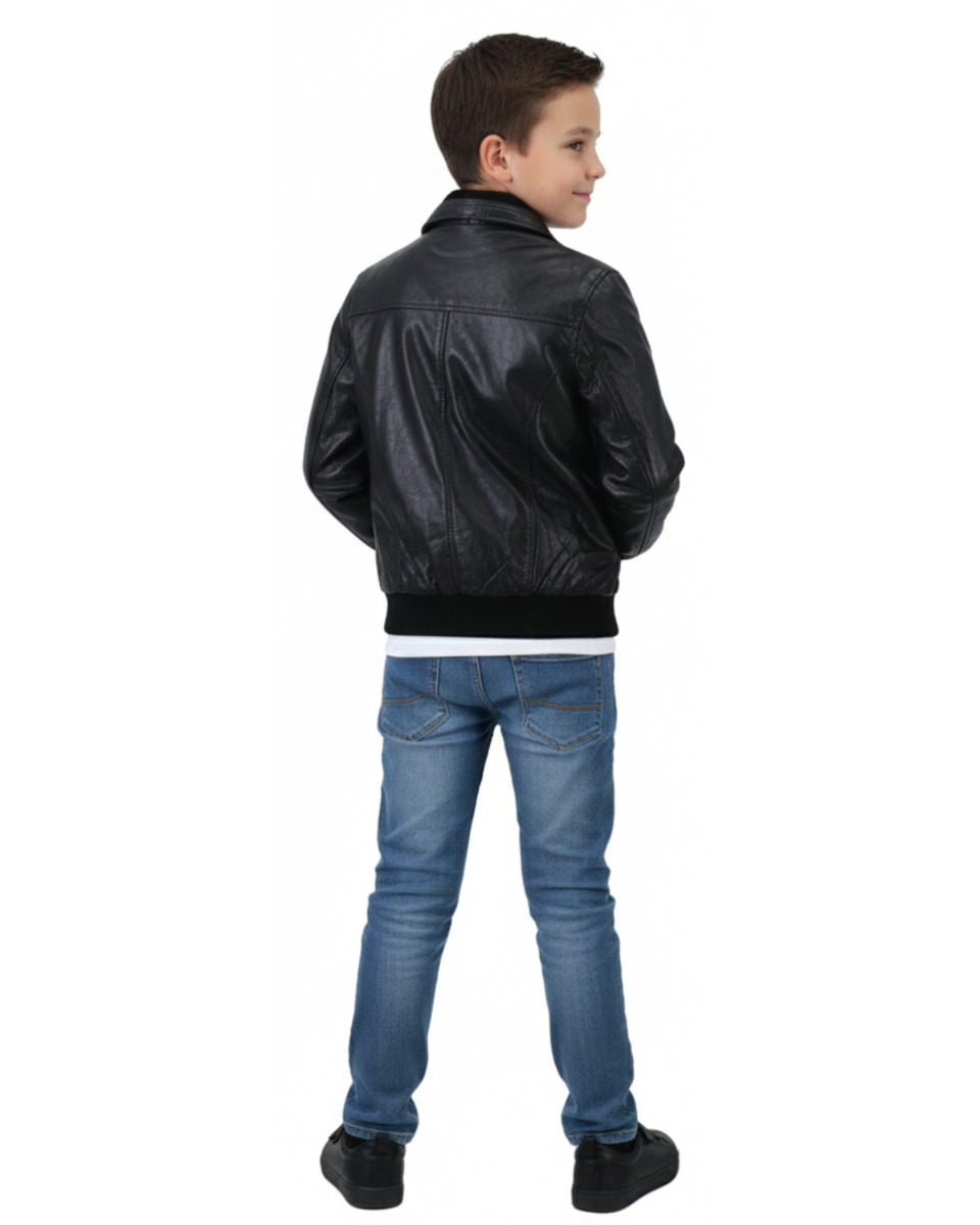 ΠΑΙΔΙΚΟ ΔΕΡΜΑΤΙΝΟ ΜΠΟΥΦΑΝ ΚΩΔΙΚΟΣ: MD-AlexKid1 (black) - Image 3