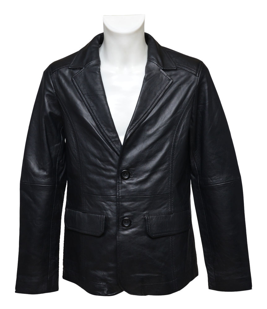 Δερμάτινο Ανδρικό Σακάκι: 08-M-SEVERIN (BLACK)