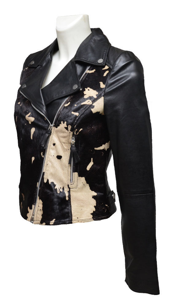 ΔΕΡΜΑΤΙΝΟ ΓΥΝΑΙΚΕΙΟ ΜΠΟΥΦΑΝ: W-113482 (BLACK-CREAM) - Image 7