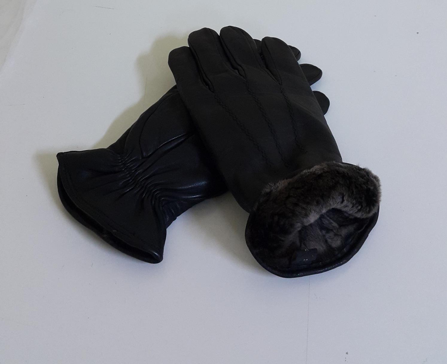 ΔΕΡΜΑΤΙΝΑ ΓΑΝΤΙΑ ΚΩΔΙΚΟΣ: M-GLOVES-FUR-L2 (BROWN)