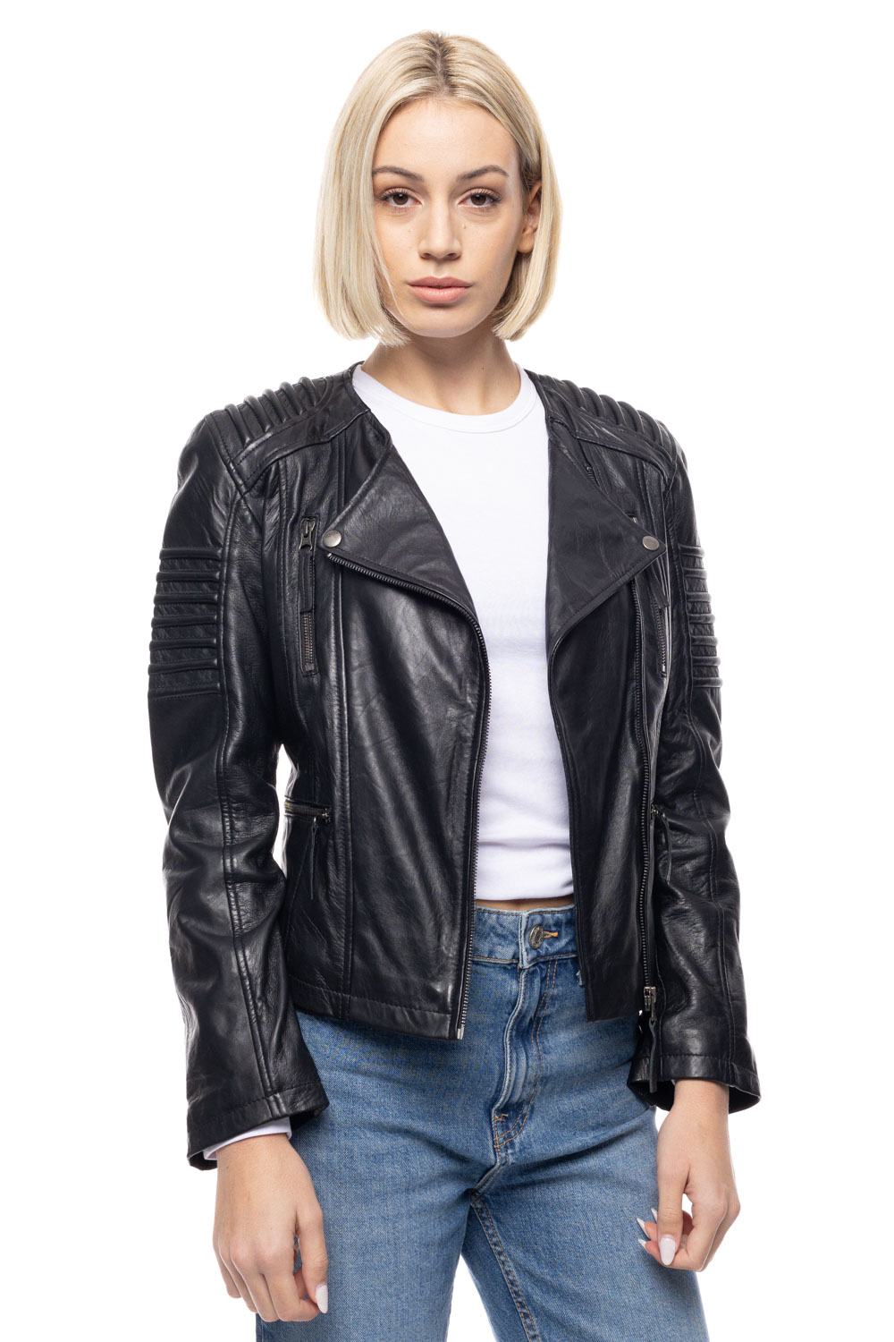 ΔΕΡΜΑΤΙΝΟ ΓΥΝΑΙΚΕΙΟ ΜΠΟΥΦΑΝ ΚΩΔΙΚΟΣ: 14-W-SILVANA (BLACK) - Image 5