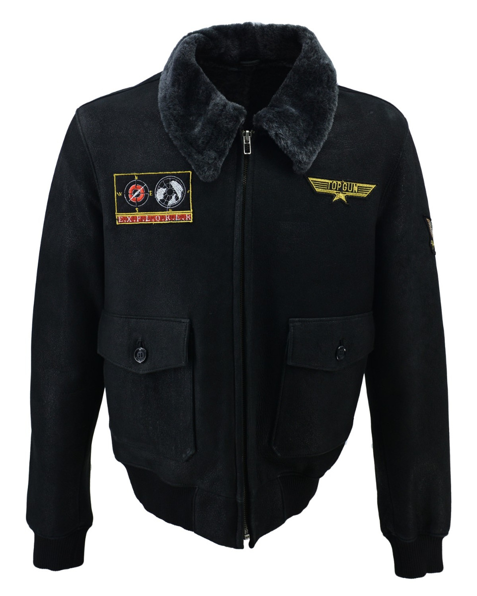 ΔΕΡΜΑΤΙΝΟ ΑΝΔΡΙΚΟ ΜΠΟΥΦΑΝ ΚΩΔΙΚΟΣ: 05-M-TOP GUN-M (BLACK) - Image 5