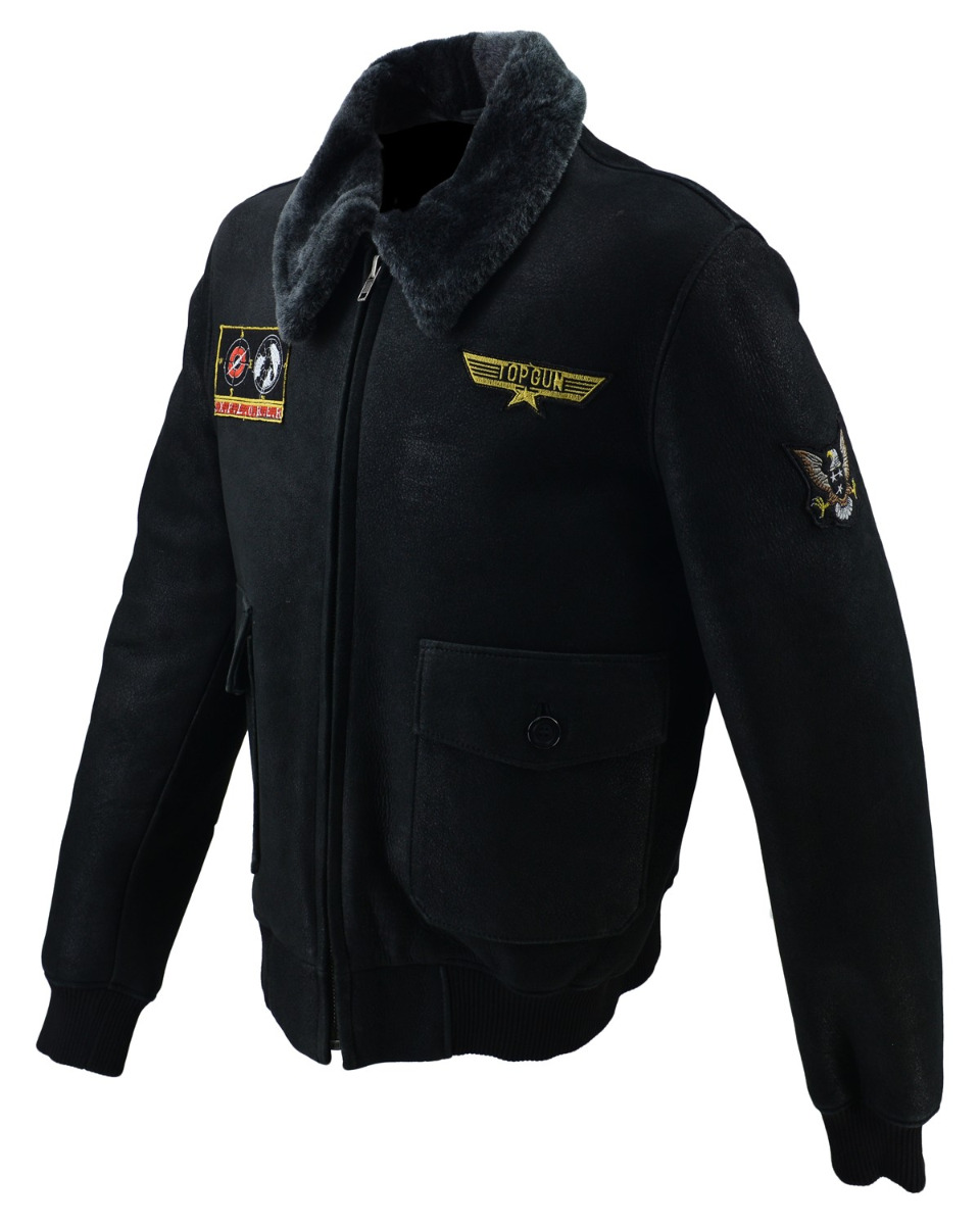 ΔΕΡΜΑΤΙΝΟ ΑΝΔΡΙΚΟ ΜΠΟΥΦΑΝ ΚΩΔΙΚΟΣ: 05-M-TOP GUN-M (BLACK) - Image 6