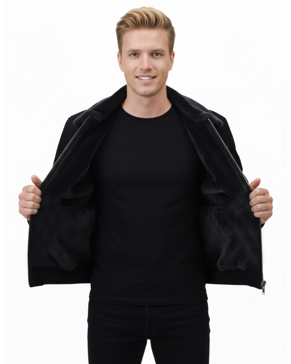 ΔΕΡΜΑΤΙΝΟ ΑΝΔΡΙΚΟ ΜΠΟΥΦΑΝ ΚΩΔΙΚΟΣ: 05-M-TOP GUN-M (BLACK) - Image 4