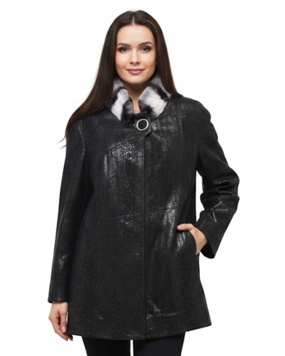 ΔΕΡΜΑΤΙΝΗ ΓΥΝΑΙΚΕΙΑ ΖΑΚΕΤΑ ΚΩΔΙΚΟΣ: 07-W-5031 (BLACK)