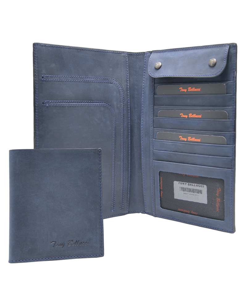 ΔΕΡΜΑΤΙΝΟ ΠΟΡΤΟΦΟΛΙ ΚΩΔΙΚΟΣ: 05-WALLET-T-145-03 (BLUE) - Image 6