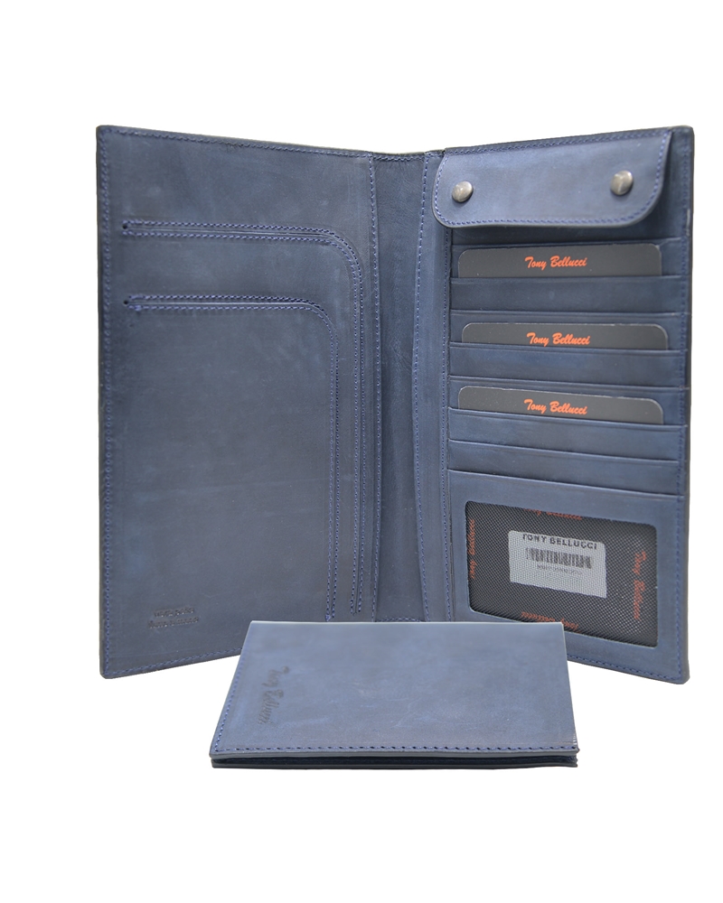 ΔΕΡΜΑΤΙΝΟ ΠΟΡΤΟΦΟΛΙ ΚΩΔΙΚΟΣ: 05-WALLET-T-145-03 (BLUE) - Image 7