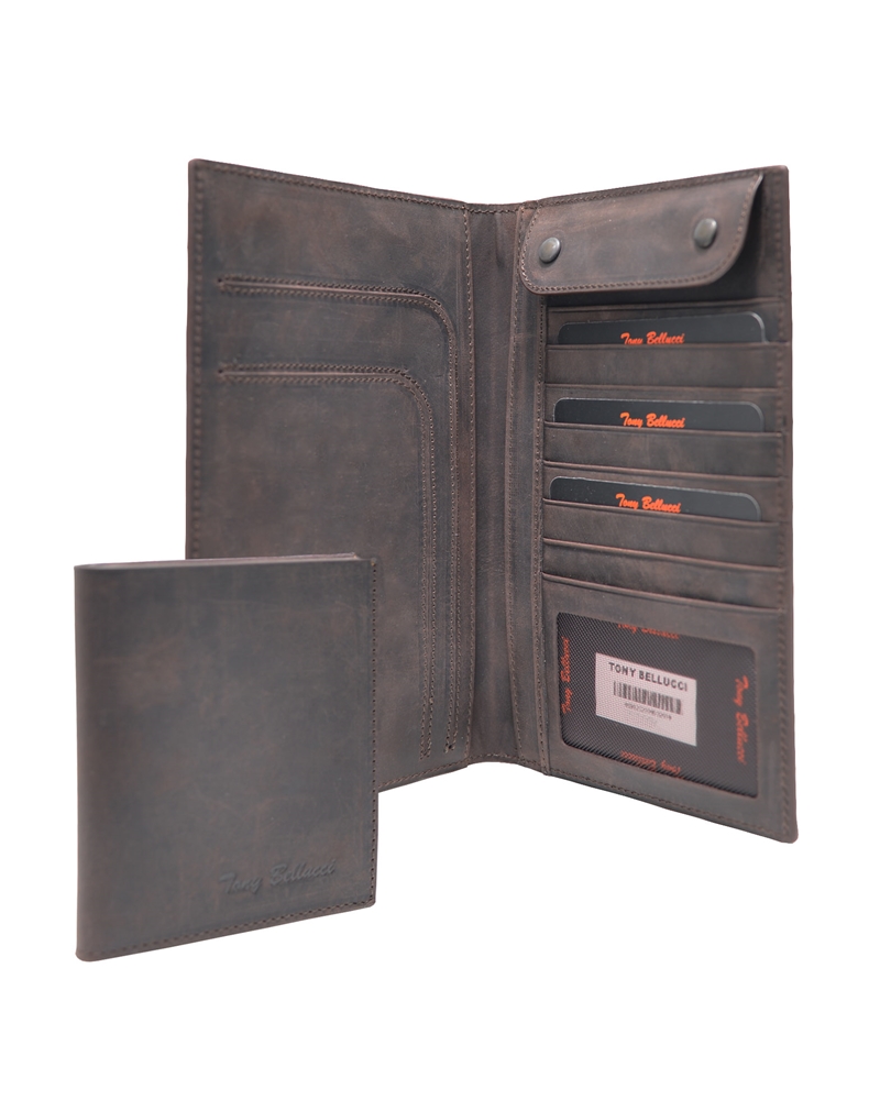 ΔΕΡΜΑΤΙΝΟ ΠΟΡΤΟΦΟΛΙ ΚΩΔΙΚΟΣ: 05-WALLET-T-145-04 (D.BROWN) - Image 6