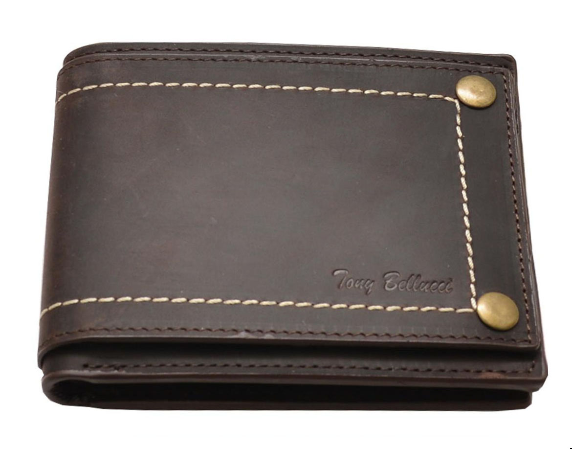 ΔΕΡΜΑΤΙΝΟ ΑΝΔΡΙΚΟ ΠΟΡΤΟΦΟΛΙ ΚΩΔΙΚΟΣ: 05-WALLET-T-872-04 (D.BROWN)