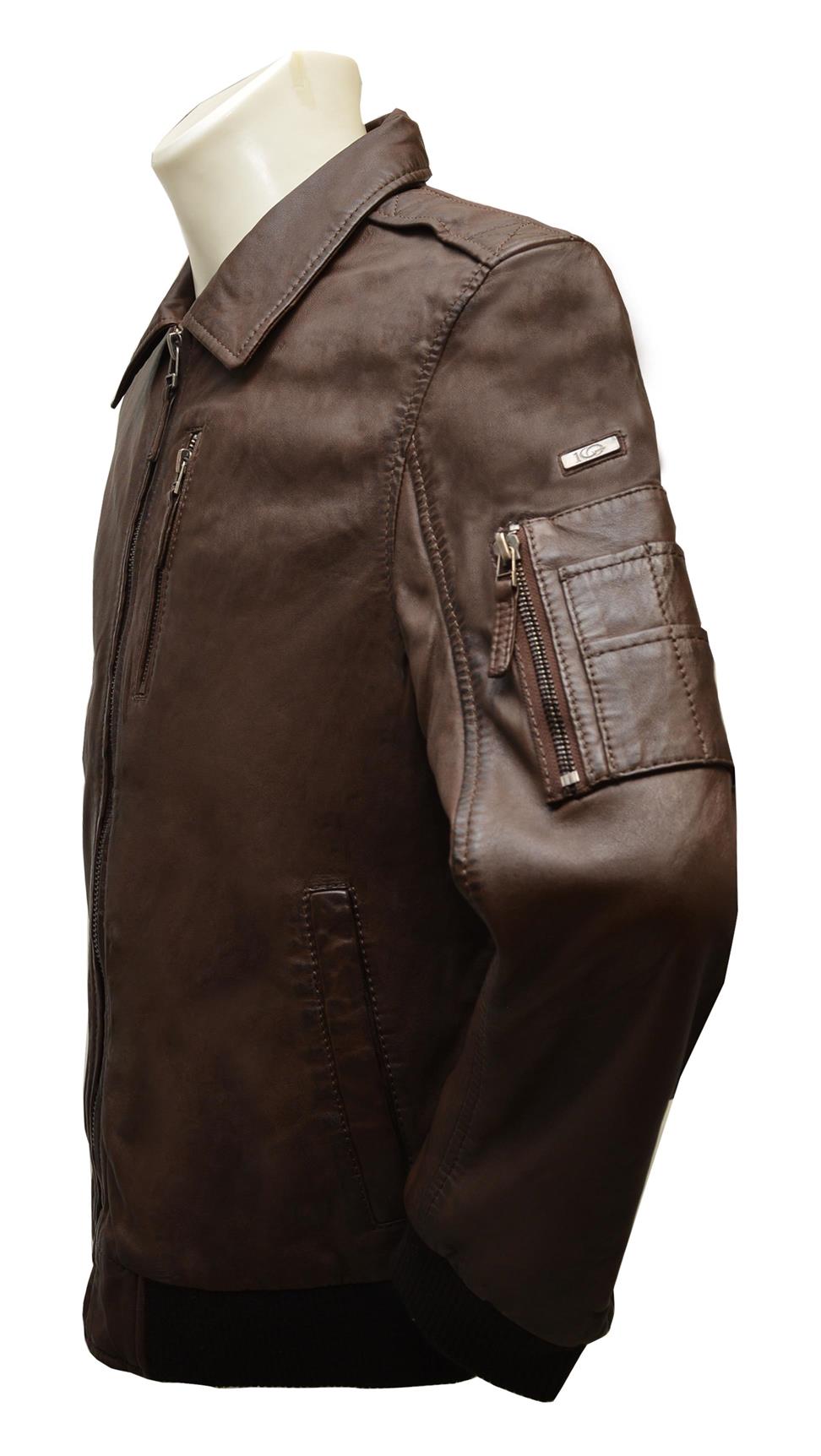 ΔΕΡΜΑΤΙΝΟ ΑΝΔΡΙΚΟ ΜΠΟΥΦΑΝ ΚΩΔΙΚΟΣ: 01-M-STYLE-28 (COFFEE-BEAN) - Image 3