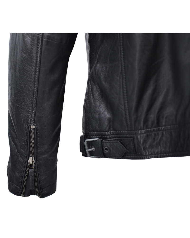 ΔΕΡΜΑΤΙΝΟ ΑΝΔΡΙΚΟ ΜΠΟΥΦΑΝ ΚΩΔΙΚΟΣ: 01-M-STYLE-41-DEF (BLACK) - Image 7
