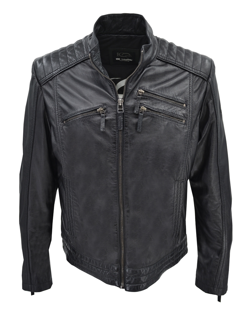 ΔΕΡΜΑΤΙΝΟ ΑΝΔΡΙΚΟ ΜΠΟΥΦΑΝ ΚΩΔΙΚΟΣ: 01-M-STYLE-11 (BLACK) - Image 3