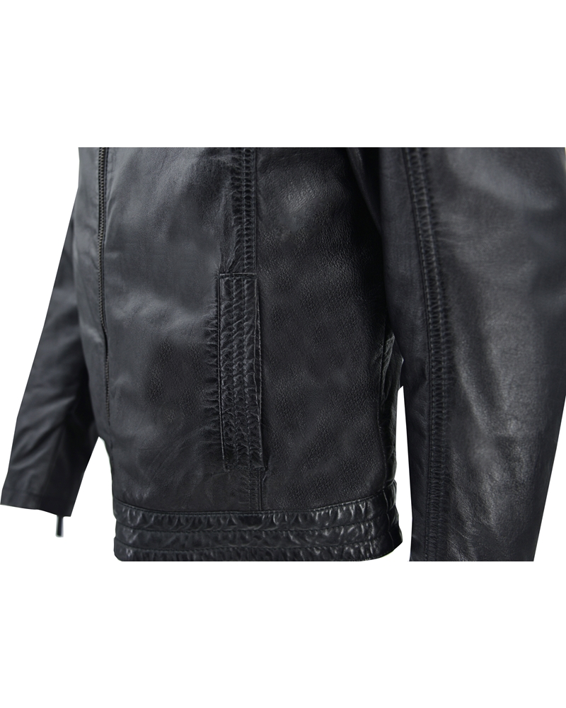 ΔΕΡΜΑΤΙΝΟ ΑΝΔΡΙΚΟ ΜΠΟΥΦΑΝ ΚΩΔΙΚΟΣ: 01-M-STYLE-11 (BLACK) - Image 6
