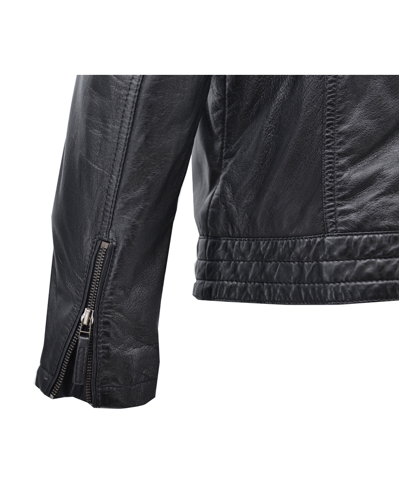 ΔΕΡΜΑΤΙΝΟ ΑΝΔΡΙΚΟ ΜΠΟΥΦΑΝ ΚΩΔΙΚΟΣ: 01-M-STYLE-11 (BLACK) - Image 8