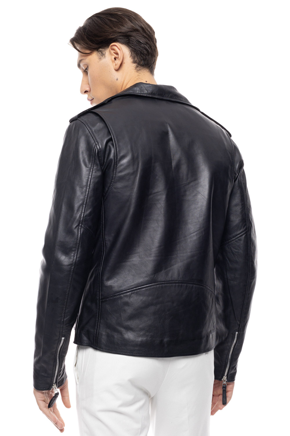 ΔΕΡΜΑΤΙΝΟ ΑΝΔΡΙΚΟ ΜΠΟΥΦΑΝ ΚΩΔΙΚΟΣ: 37-M-NEW-PERF (BLACK) - Image 4