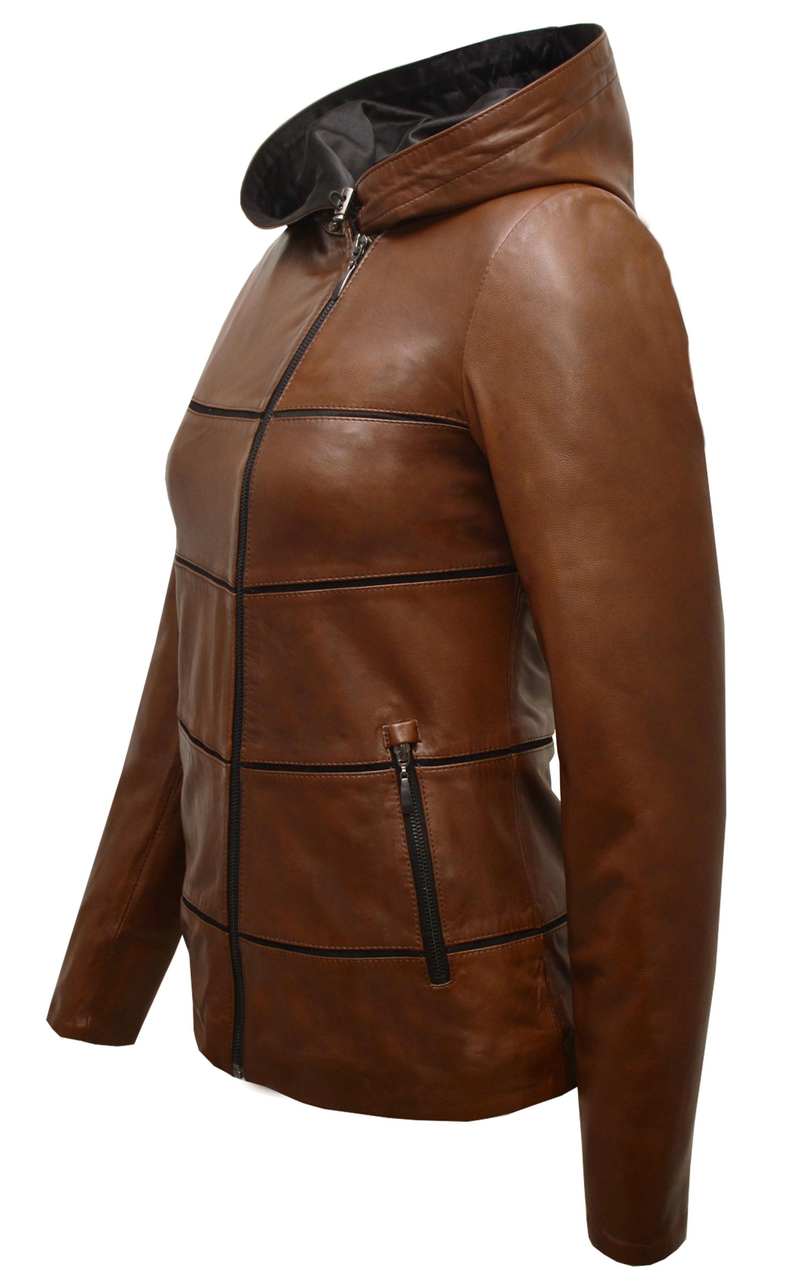 ΔΕΡΜΑΤΙΝΟ ΓΥΝΑΙΚΕΙΟ ΜΠΟΥΦΑΝ ΚΩΔΙΚΟΣ: 05-W-STRIP SHORT (BROWN) - Image 7