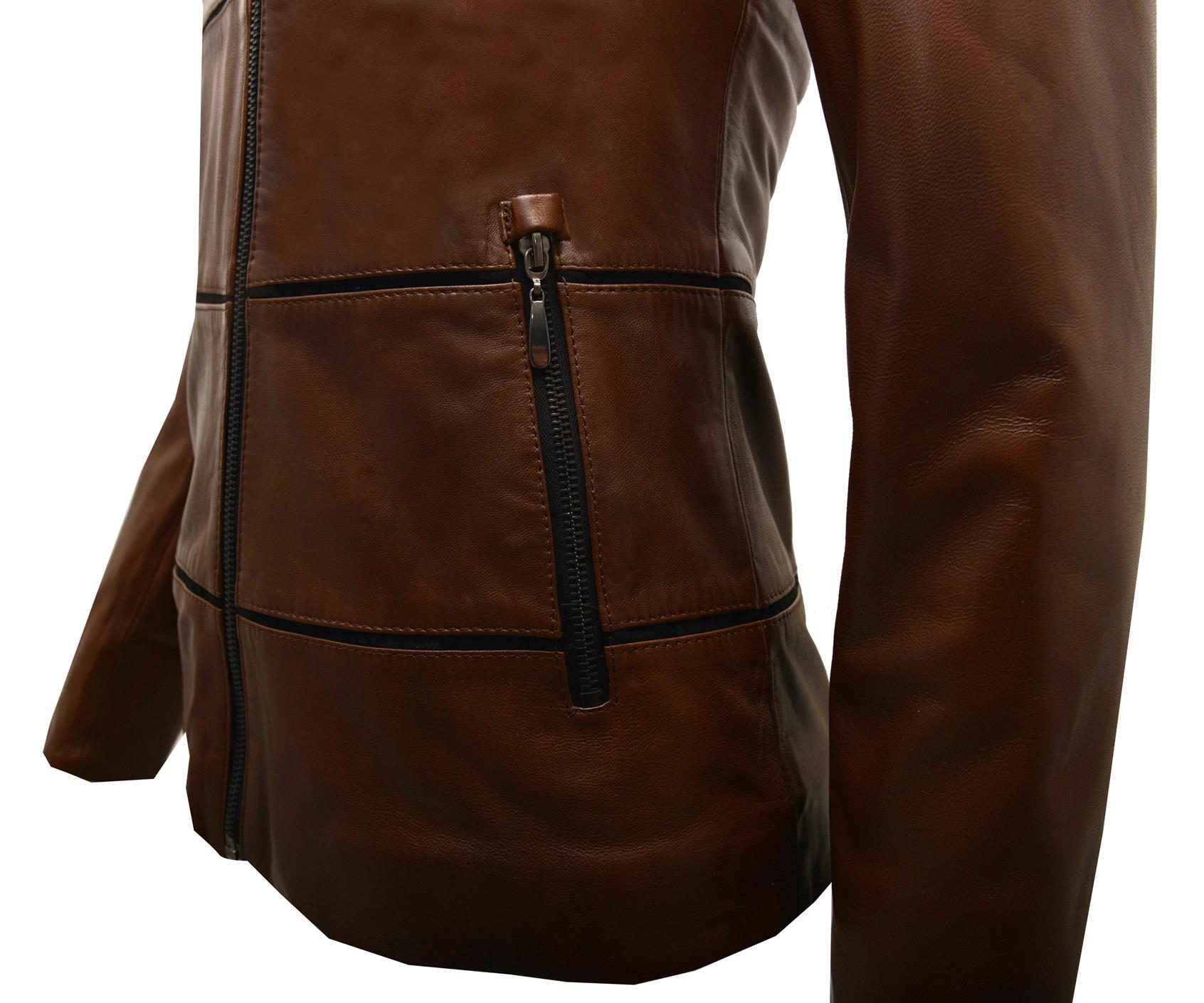 ΔΕΡΜΑΤΙΝΟ ΓΥΝΑΙΚΕΙΟ ΜΠΟΥΦΑΝ ΚΩΔΙΚΟΣ: 05-W-STRIP SHORT (BROWN) - Image 8
