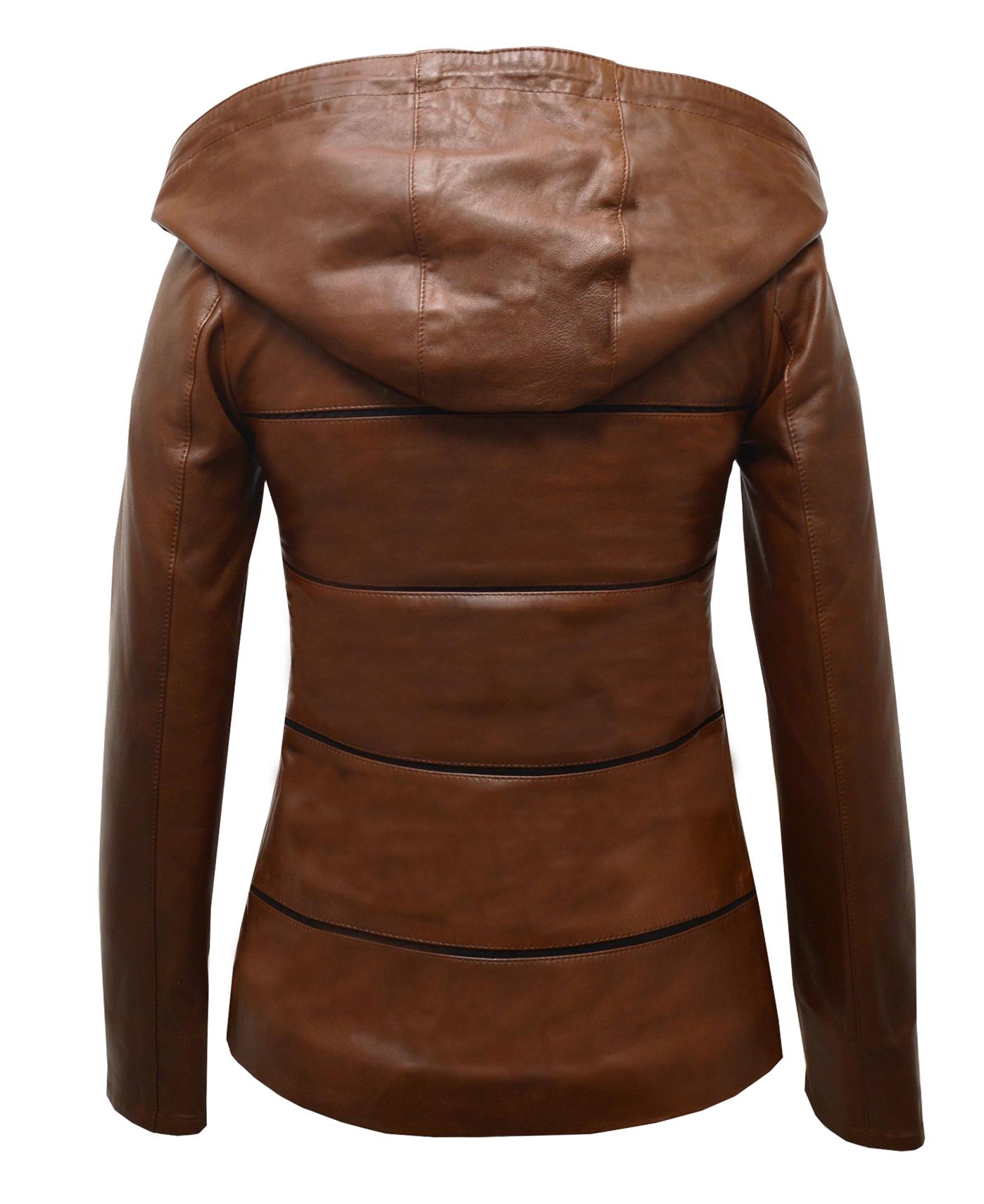 ΔΕΡΜΑΤΙΝΟ ΓΥΝΑΙΚΕΙΟ ΜΠΟΥΦΑΝ ΚΩΔΙΚΟΣ: 05-W-STRIP SHORT (BROWN) - Image 9