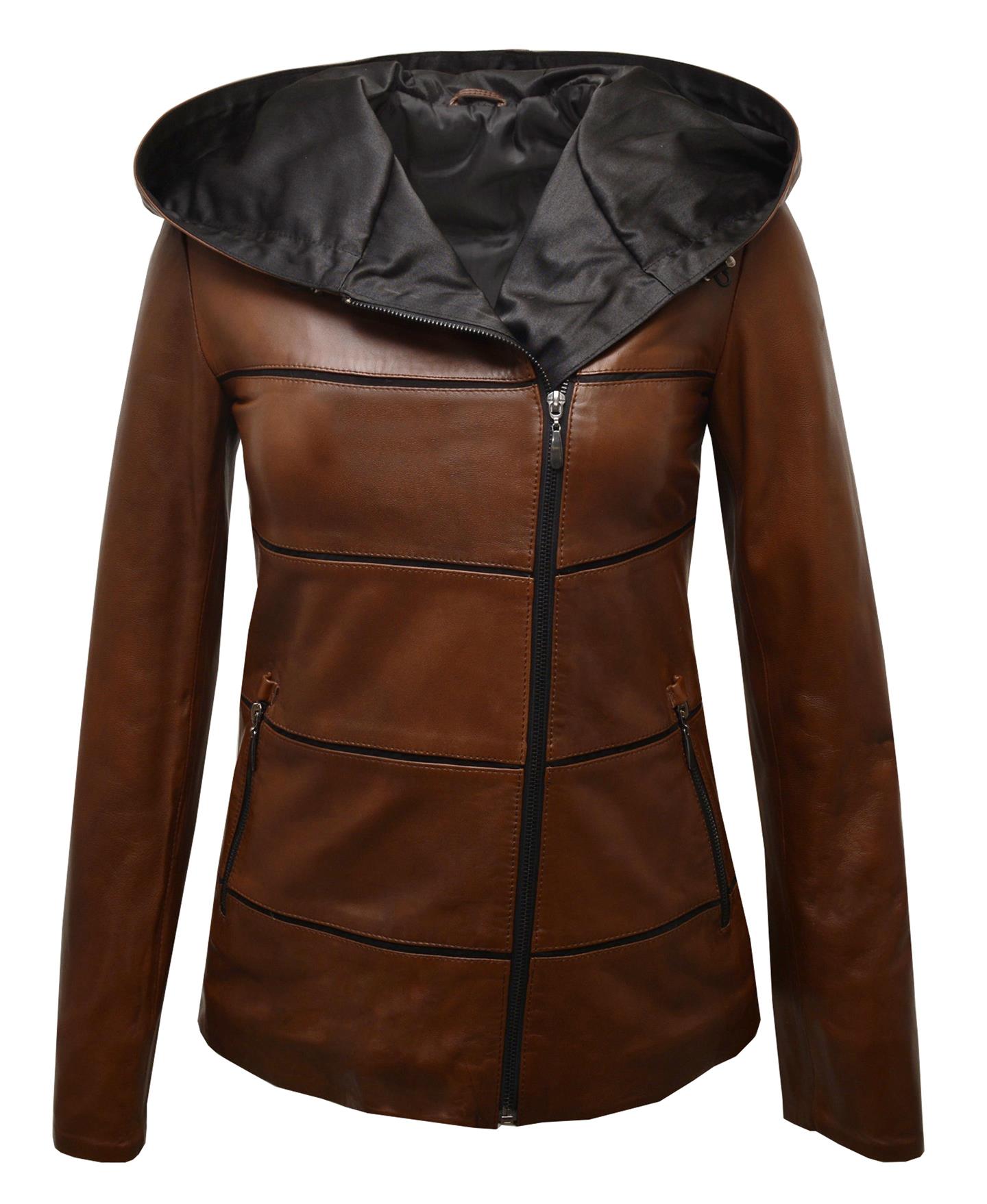 ΔΕΡΜΑΤΙΝΟ ΓΥΝΑΙΚΕΙΟ ΜΠΟΥΦΑΝ ΚΩΔΙΚΟΣ: 05-W-STRIP SHORT (BROWN) - Image 5