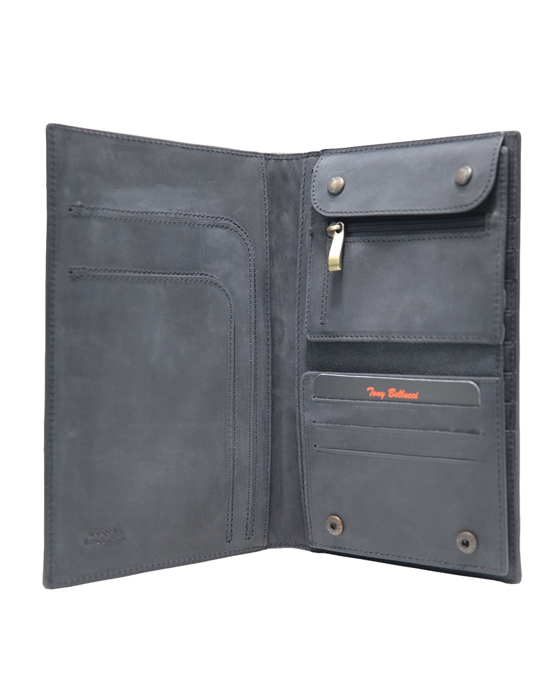 ΔΕΡΜΑΤΙΝΟ ΠΟΡΤΟΦΟΛΙ ΚΩΔΙΚΟΣ: 05-WALLET-T-145-01 (BLACK) - Image 3