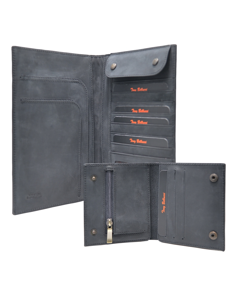 ΔΕΡΜΑΤΙΝΟ ΠΟΡΤΟΦΟΛΙ ΚΩΔΙΚΟΣ: 05-WALLET-T-145-01 (BLACK) - Image 5