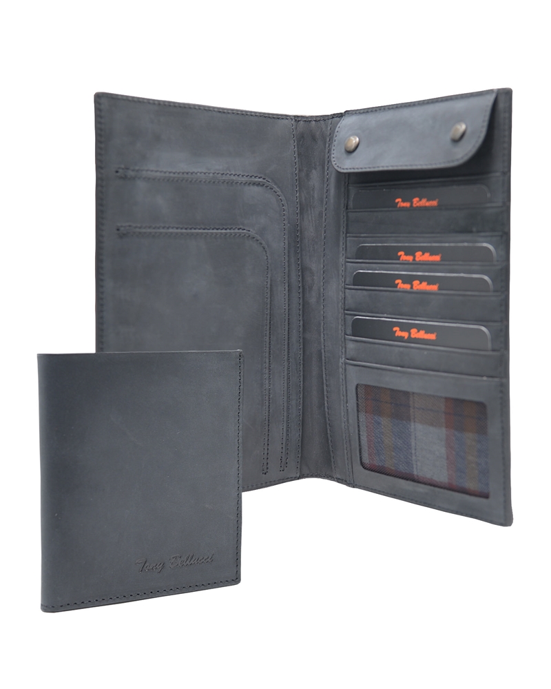 ΔΕΡΜΑΤΙΝΟ ΠΟΡΤΟΦΟΛΙ ΚΩΔΙΚΟΣ: 05-WALLET-T-145-01 (BLACK) - Image 6