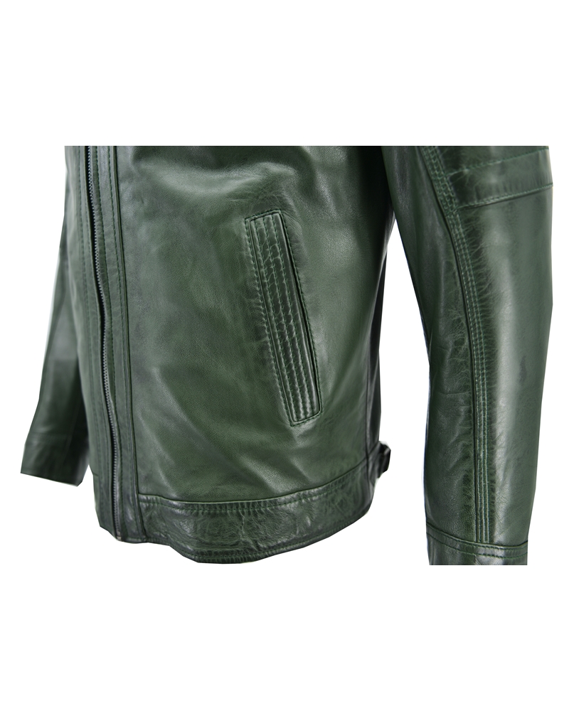ΔΕΡΜΑΤΙΝΟ ΑΝΔΡΙΚΟ ΜΠΟΥΦΑΝ ΚΩΔΙΚΟΣ: 28-M-4950 (GREEN) - Image 6