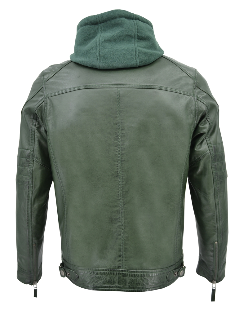 ΔΕΡΜΑΤΙΝΟ ΑΝΔΡΙΚΟ ΜΠΟΥΦΑΝ ΚΩΔΙΚΟΣ: 28-M-4950 (GREEN) - Image 7