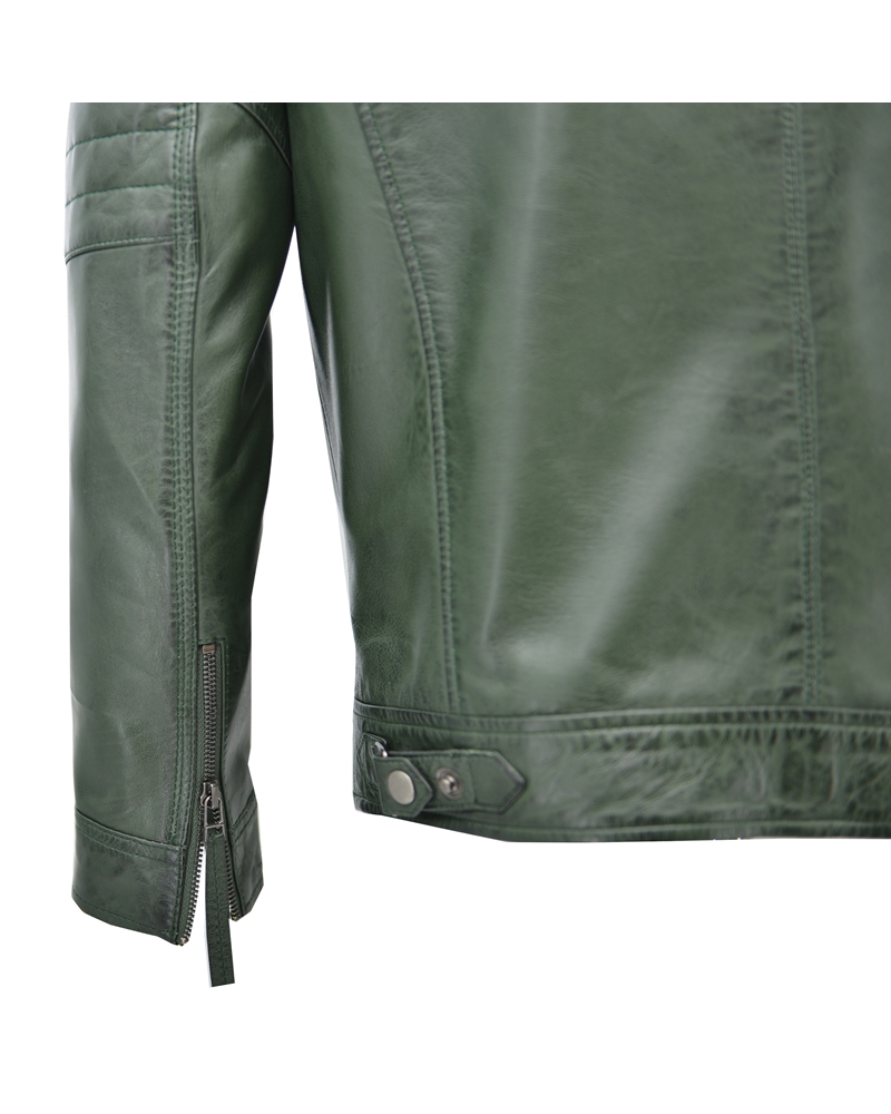 ΔΕΡΜΑΤΙΝΟ ΑΝΔΡΙΚΟ ΜΠΟΥΦΑΝ ΚΩΔΙΚΟΣ: 28-M-4950 (GREEN) - Image 8