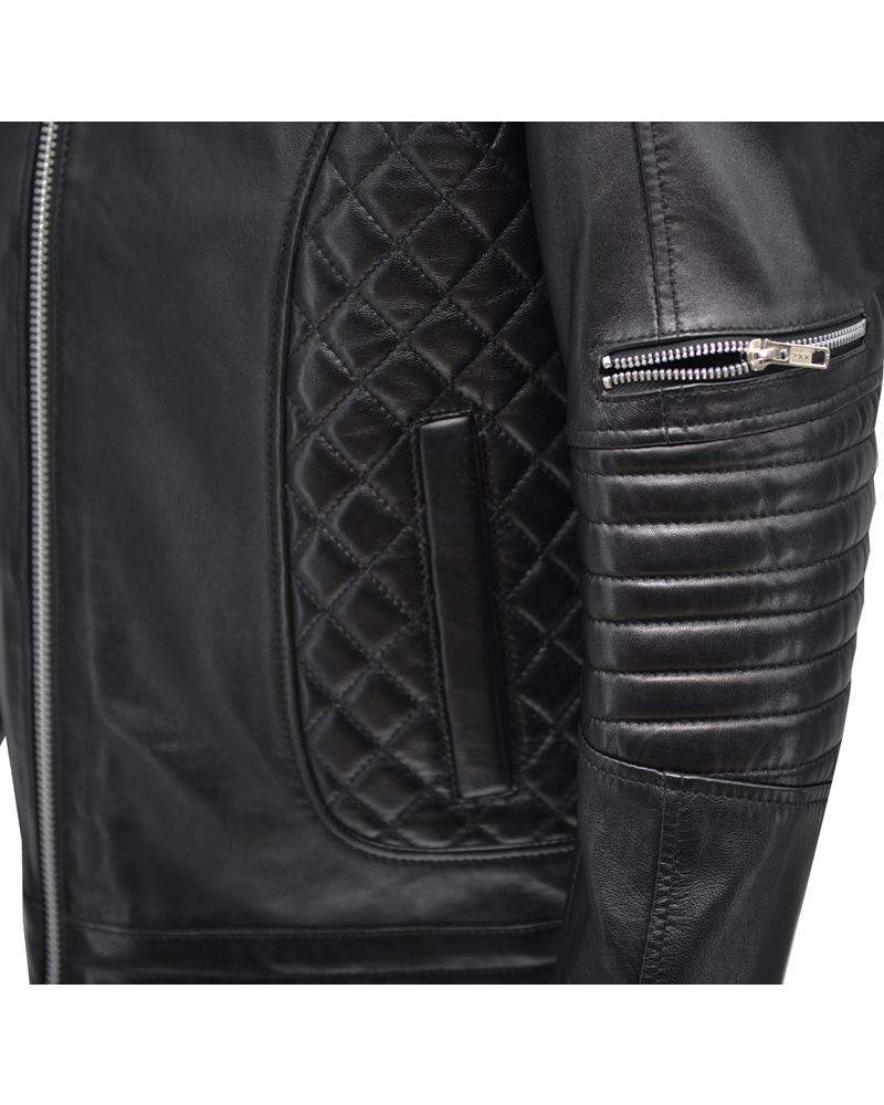 ΔΕΡΜΑΤΙΝΟ ΑΝΔΡΙΚΟ ΜΠΟΥΦΑΝ ΚΩΔΙΚΟΣ: 28-M-1551 (BLACK) - Image 5