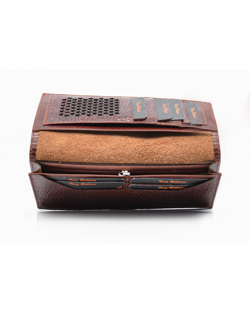 ΔΕΡΜΑΤΙΝΟ ΠΟΡΤΟΦΟΛΙ ΚΩΔΙΚΟΣ: 05-WALLET-T-31-896 (BROWN) - Image 4