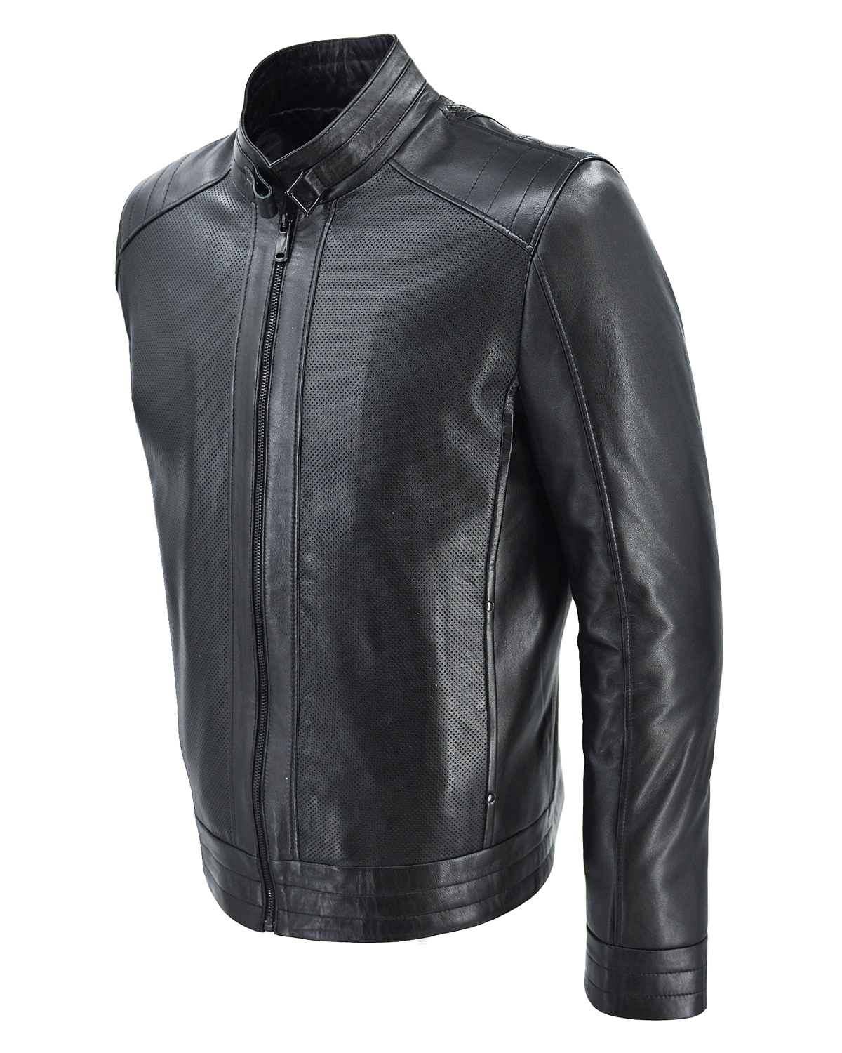 ΔΕΡΜΑΤΙΝΟ ΑΝΔΡΙΚΟ ΜΠΟΥΦΑΝ ΚΩΔΙΚΟΣ: 07-M-E-602NOZIP-EC (BLACK) - Image 3