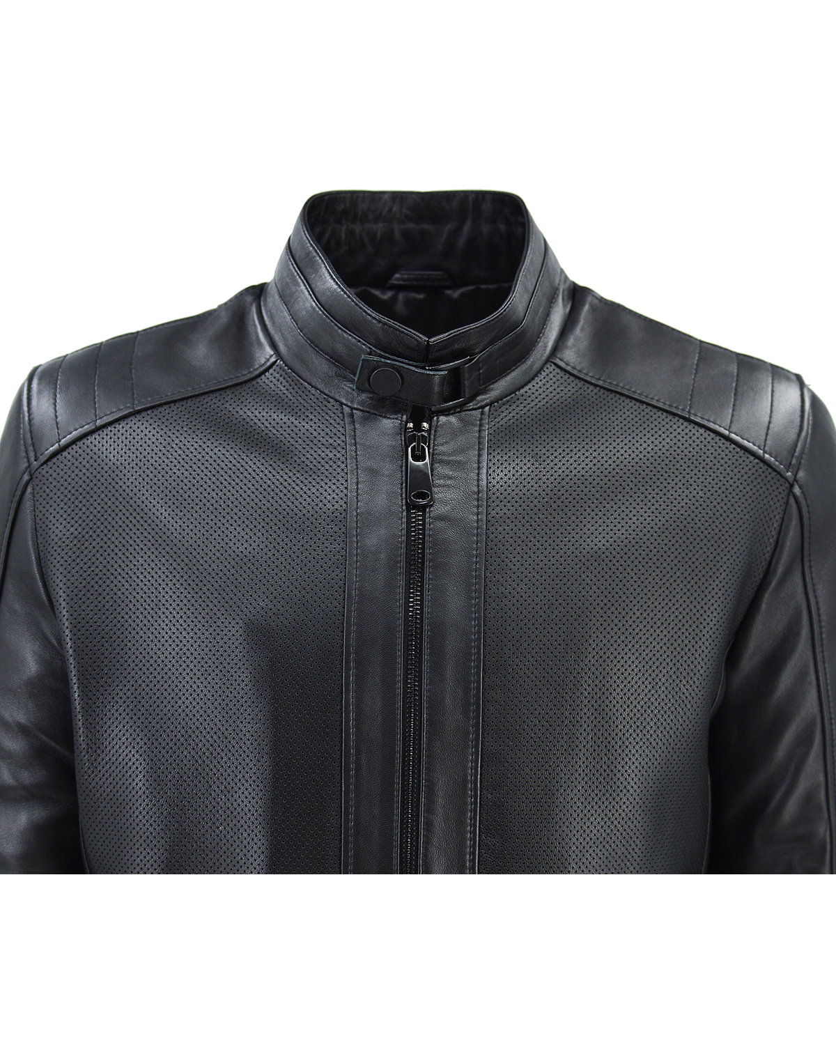ΔΕΡΜΑΤΙΝΟ ΑΝΔΡΙΚΟ ΜΠΟΥΦΑΝ ΚΩΔΙΚΟΣ: 07-M-E-602NOZIP-EC (BLACK) - Image 4