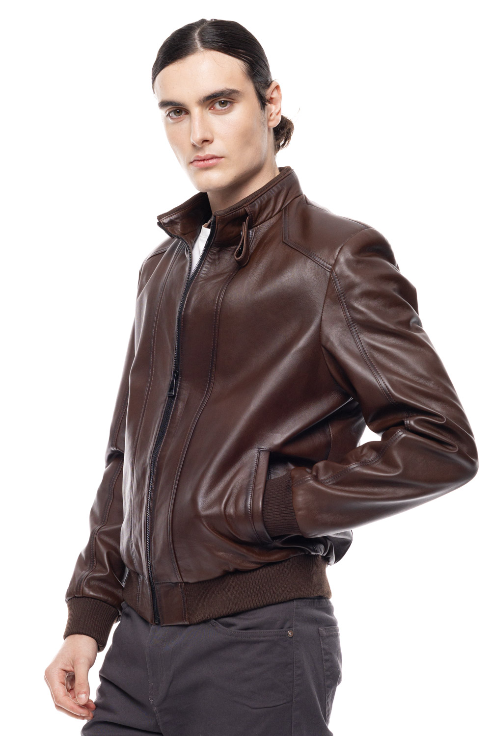 ΔΕΡΜΑΤΙΝΟ ΑΝΔΡΙΚΟ ΜΠΟΥΦΑΝ ΚΩΔΙΚΟΣ: 07-M-E-748-EC (BROWN-ANTIQUE) - Image 4