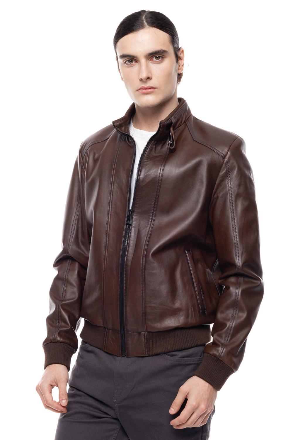 ΔΕΡΜΑΤΙΝΟ ΑΝΔΡΙΚΟ ΜΠΟΥΦΑΝ ΚΩΔΙΚΟΣ: 07-M-E-748-EC (BROWN-ANTIQUE) - Image 5