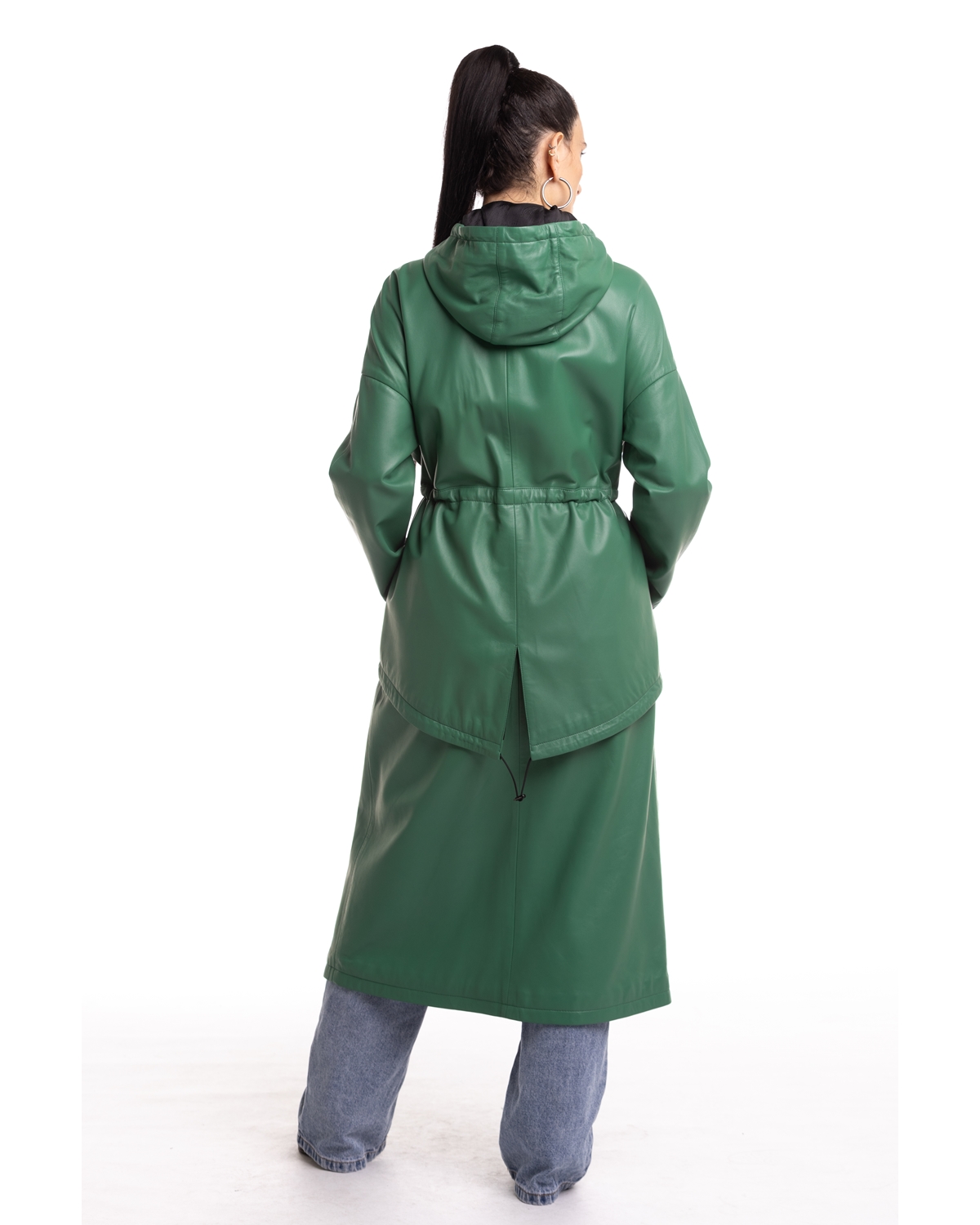 ΔΕΡΜΑΤΙΝΟ ΓΥΝΑΙΚΕΙΟ ΠΑΛΤΟ ΚΩΔΙΚΟΣ: 07-W-B-2188 (GREEN) - Image 9